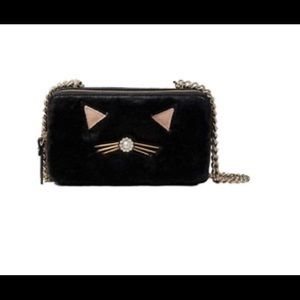Kate Spade Brighton Lane Marigold Furry Cat Purse